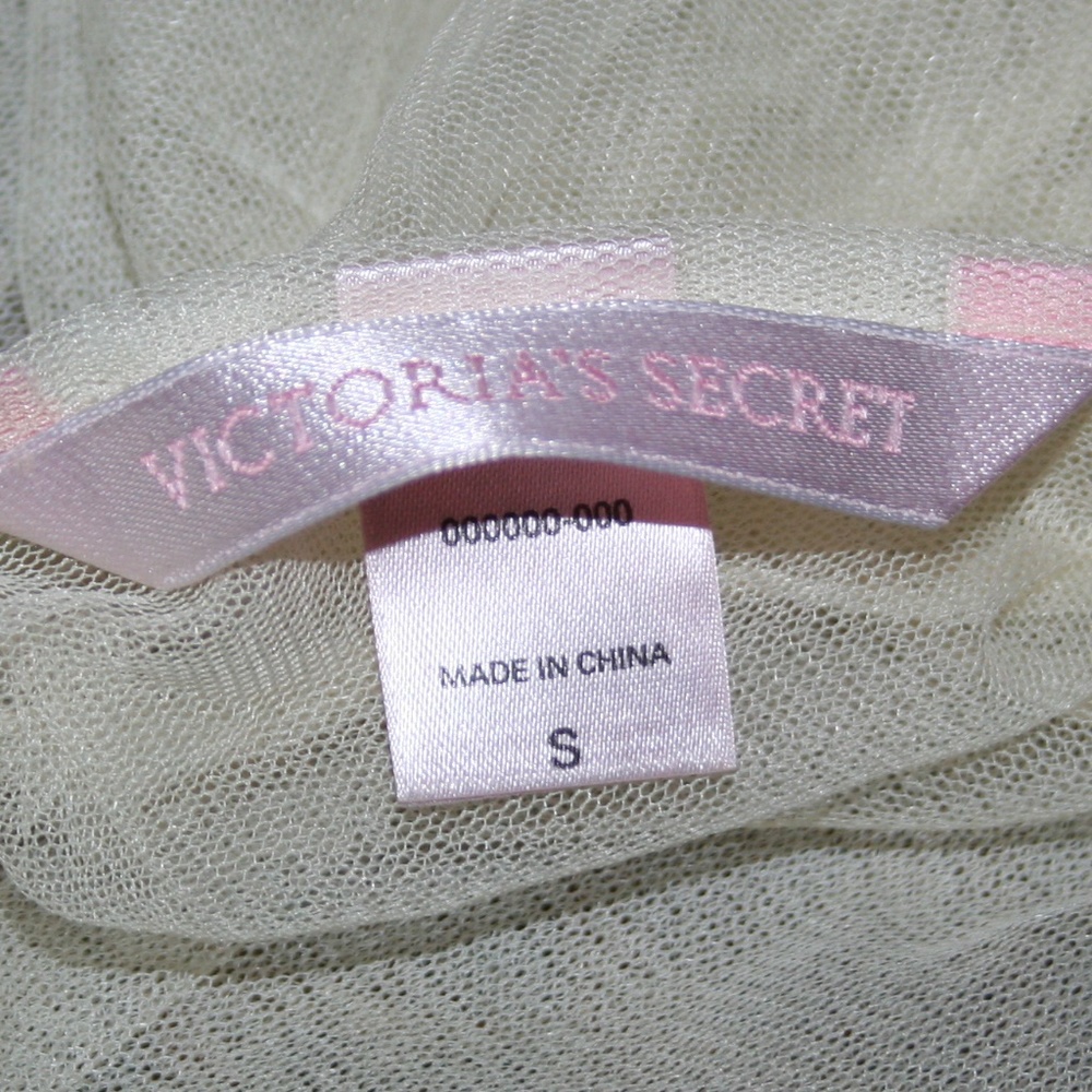 VS Victoria Secrets See Thru White/Cream Nighty - Picture 5 of 8